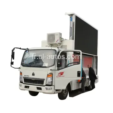 Howo P4 P6 LED Digial Mobile Stage Billboard Advertising Truck